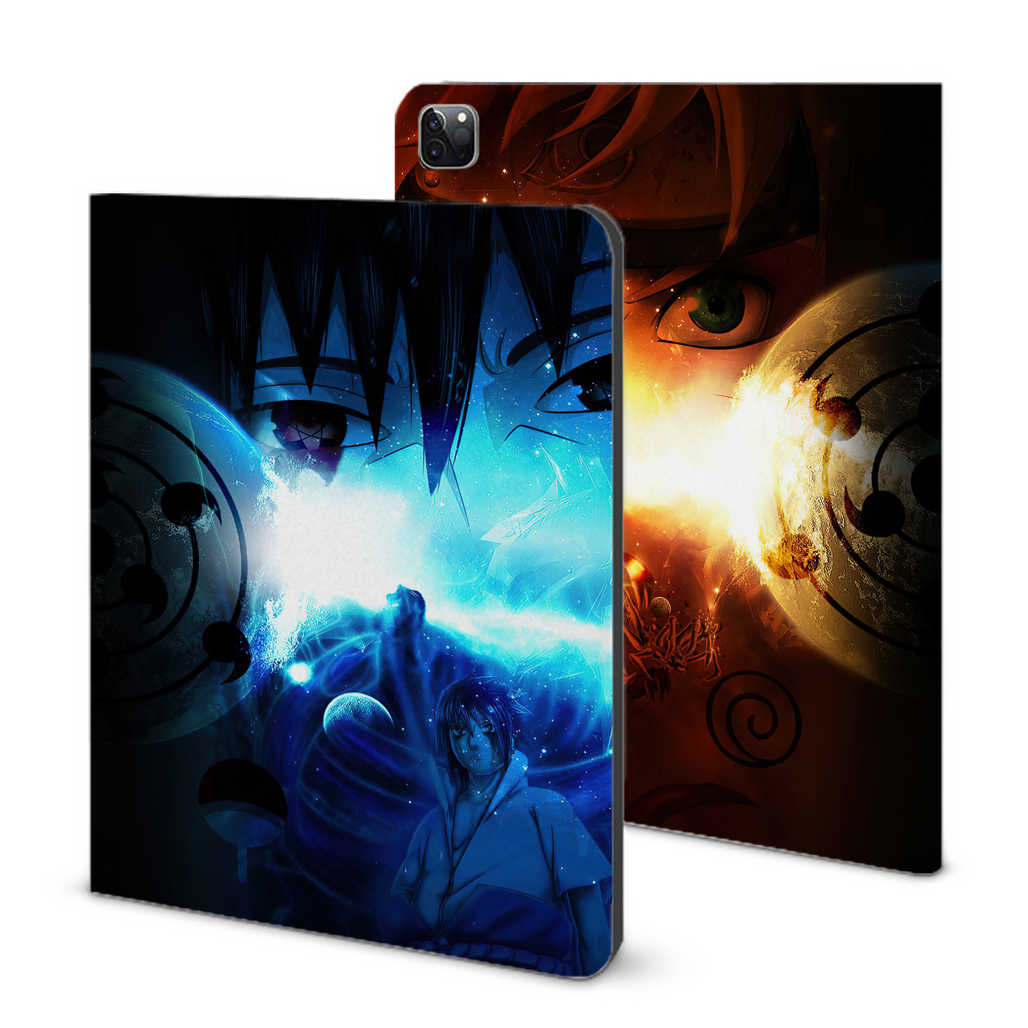 （画像用） NARUTO -ナルト- NARUTO -ナルト- 疾風伝 IPad ケース ブック型 PUレザー TPU 耐衝撃 軽量 薄型 ペン収納なし 全面保護 IPad 各モデル対応